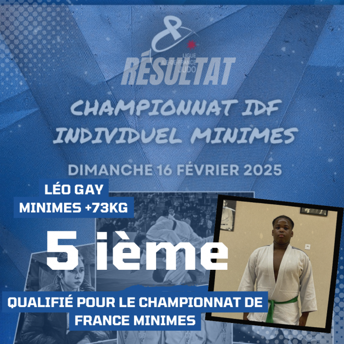 Image de l'actu 'Léo qualifié au championnat de France Minimes 2025'